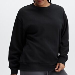 Fabletics Black Crewneck Sweatshirt